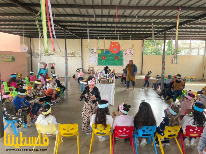 روضة الشَّهيد معين بسيسو في مخيم الرشيدية تحيي يوم الطفل بالتضامن مع أطفال غزة