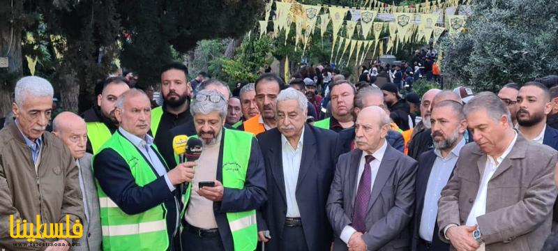 السفير دبور  ووفود القوى اللبنانية والفلسطينية يزورون مثوى الشهداء في بيروت