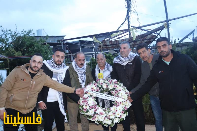 حركة "فتح" وفصائل المنظمة تكلل أضرحة الشهداء في منطقة صور وشعبها التنظيمية بالزهور