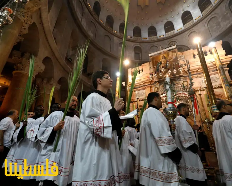 الكنائس المسيحية الشرقية في بيت لحم تحتفل بأحد الشعانين