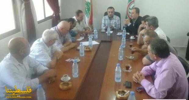 لجنة التنسيق اللبنانية - الفلسطينية في صور تعقد اجتماعها الدوري
