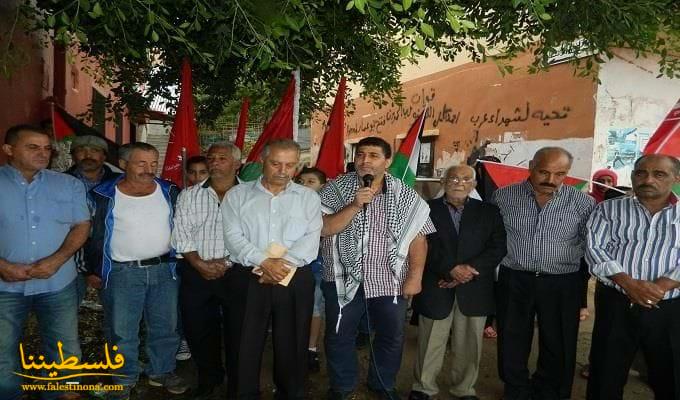 إعتصام في تجمع القاسمية نصرة لأهلنا في فلسطين