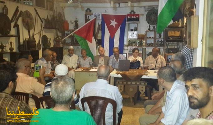 السفير الكوبي في لبنان يزور مخيم شاتيلا