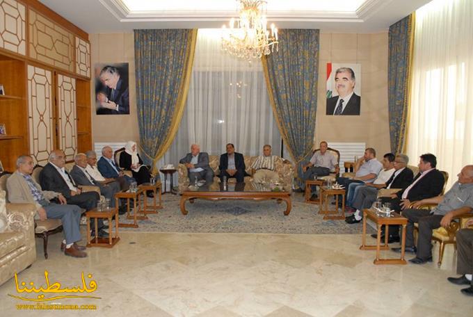 الحريري تجتمع مع القيادة الفلسطينية في مجدليون