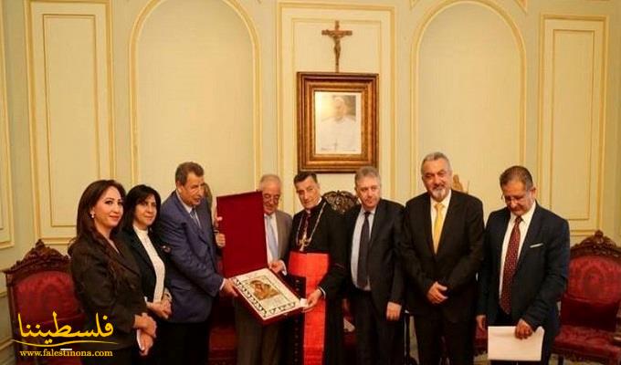 وفد اللجنة الرئاسية العليا لشؤون الكنائس في فلسطين يزور البطريرك مار بشارة الراعي