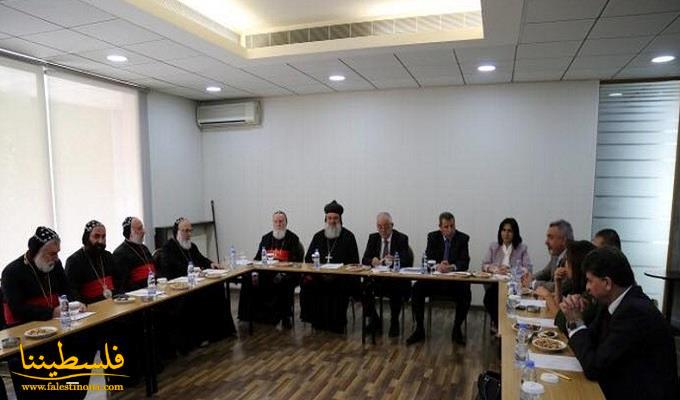 اللجنة الرئاسية العليا لشؤون الكنائس تلتقي البطريرك افرام  في حريصا