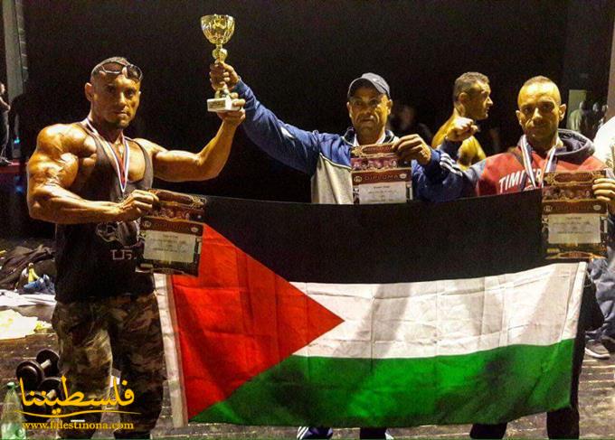 الفلسطيني غانم اسماعيل يفوز بالمركز الأول في بطولة العالم لكمال الأجسام