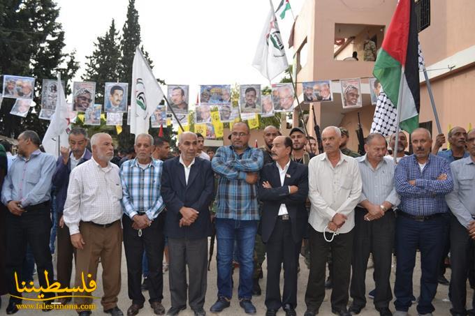 مسيرة جماهيرية حاشدة في مخيم البرج الشمالي احياءً لذكرى الرئيس  ياسر عرفات