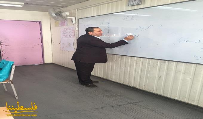 عضو قيادة حركة "فتح" في الشمال يحاضر عن الوطن في مدرسة مجدو