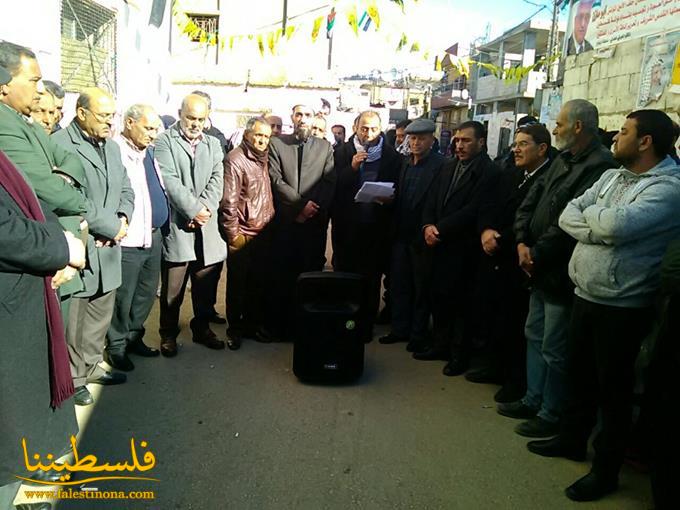 حركة "فتح" تنظم اعتصاماً في البقاع تضامناً مع شعبنا في أراضي الـ 48