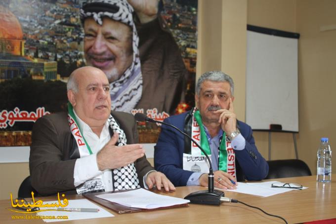 صقر أبو فخر يحاضر عن فلسطين وتحديات الواقع الراهن في مخيَّم البص
