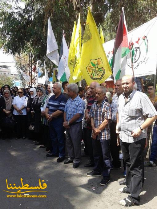 حركة "فتح" في عين الحلوة تشارك جبهة النضال بإعتصام حاشد تضامناً مع الأقصى