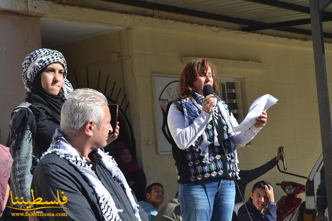 مسيرة لمؤسسات المجتمع المحلي في مخيم الرشيدية تنديدا بقرار ترامب بنقل السفارة الاسرائيلية الى القدس