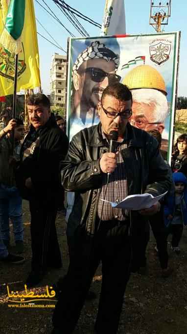 مسيرةُ أكاليل في ذكرى يوم الشهيد الفلسطيني في مخيَّم نهر البارد