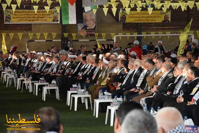 الآلاف يُحيون الذكرى الثالثة والخمسين لانطلاقة الثورة الفلسطينية وحركة "فتح" بمهرجانٍ مركزي في صيدا