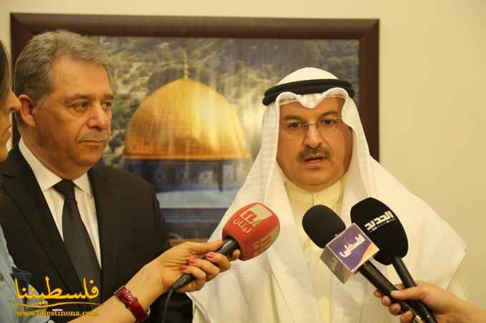السُّفراء العرب في زيارة تضامنيَّة لسِّفارة دولة فلسطين في بيروت