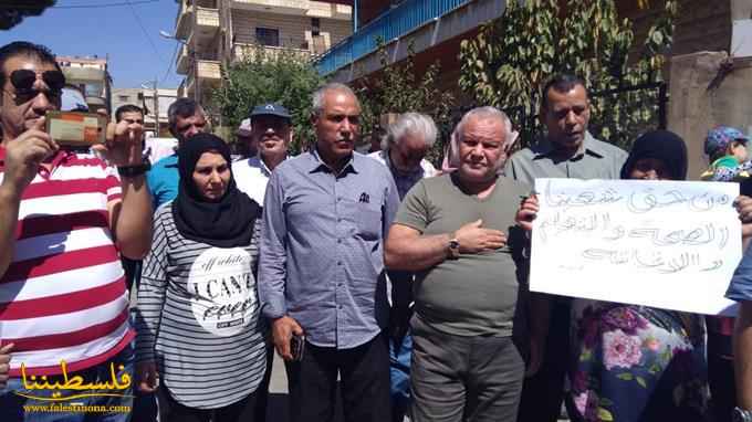 اعتصام لفلسطينيي سوريا في البقاع تنديدًا بقرارات الأونروا
