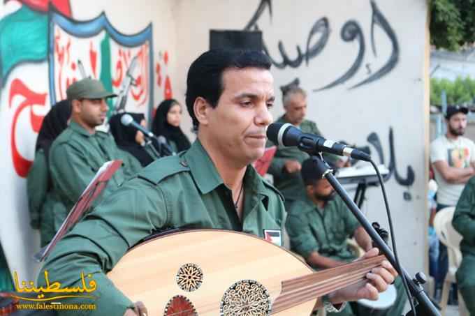 حركة "فتح" تنظم مسيرة دعم وتأييد للرئيس محمود عباس في مخيم البرج الشمالي