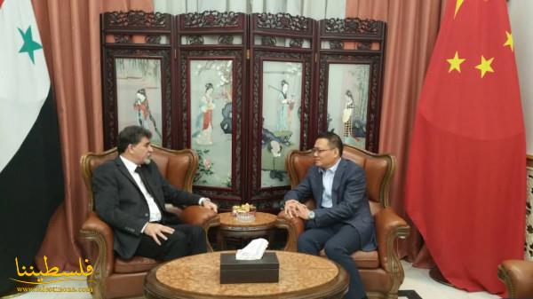 السفير عبد الهادي يبحث مع السفير الصيني لدى سوريا آخر التطورات