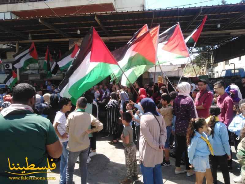 وقفةٌ جماهيريةٌ غاضبةٌ في مخيَّم البداوي استنكارًا للعدوان الصهيوني المستمر على شعبنا الفلسطيني