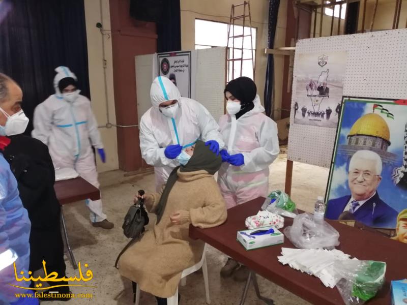 وحدة الإسعاف والطوارئ لمستشفى الهمشري تجري فحوصات "PCR" في مخيم البداوي