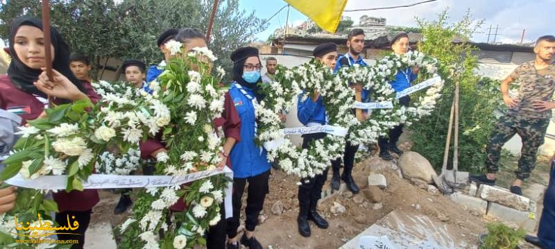 بجنازةٍ عسكريةٍ وجماهيريّةٍ مهيبةٍ، عين الحلوة تودِّع الشَّهيد سعيد علاء الدين في موكبٍ جنائزيٍّ مهيبٍ