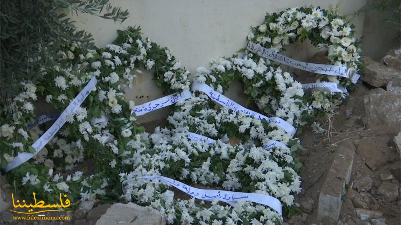 بجنازةٍ عسكريةٍ وجماهيريّةٍ مهيبةٍ، عين الحلوة تودِّع الشَّهيد سعيد علاء الدين في موكبٍ جنائزيٍّ مهيبٍ