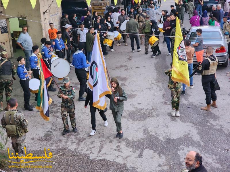مسيرةٌ حاشدةٌ لحركة "فتح" في عين الحلوة إحياءً للذكرى ال١٨ لاستشهاد الرئيس الرمز ياسر عرفات