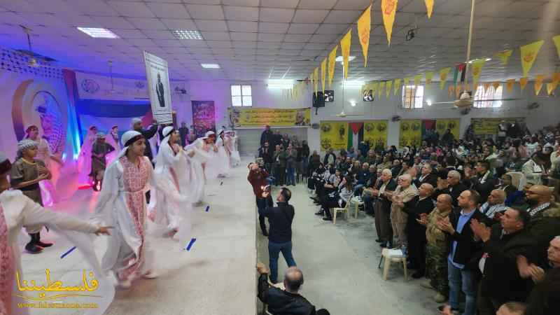 حركة "فتح" - منطقة صيدا تنظّم مهرجانًا ثقافيًّا فنيًّا حاشدًا في مخيّم عين الحلوة