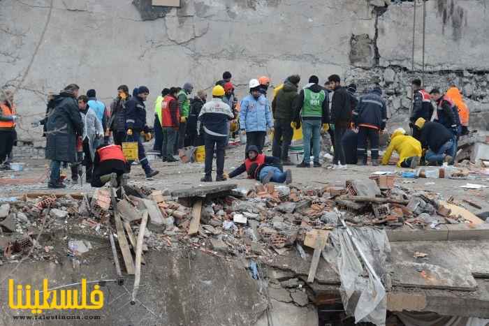 ارتفاع عدد الضحايا الفلسطينيين جراء الزلزال في سوريا وتركيا إل...