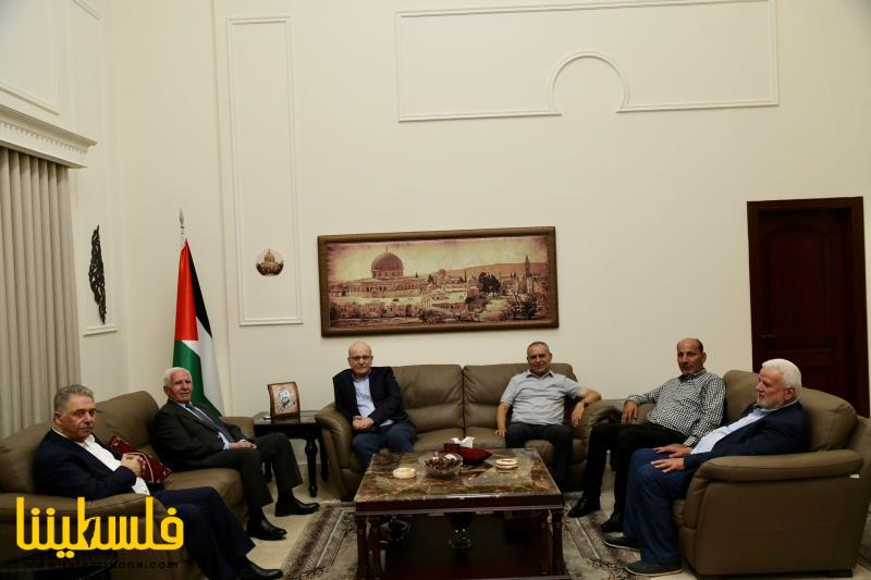 الأحمد يلتقي نائب الأمين العام للجبهة الديمقراطية فهد سليمان