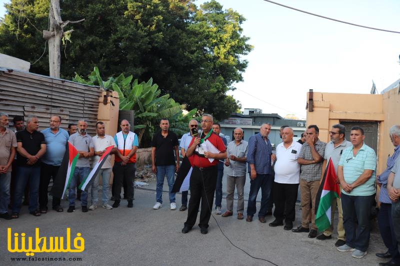 هيئة العمل الفلسطيني المشترك في منطقة صور تعتصم إسنادًا لجنين ومخيمها