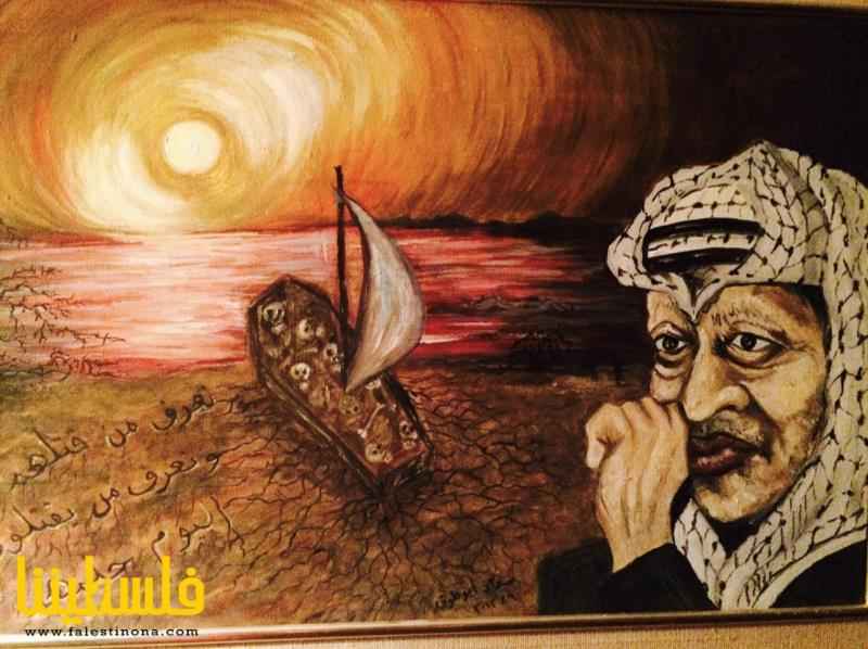 سعاد أبو طوق أردنية فلسطينية الأصل تدعم غزة بلوحات فنية على ال...