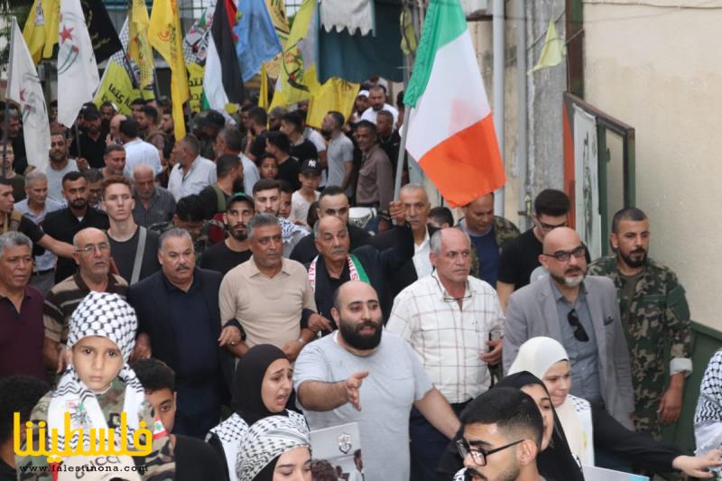 حركة "فتح" في الرشيدية تنظم مسيرةً حاشدةً دعمًا لشعبنا الفلسطيني الصامد وتزامنًا مع الذكرى 19 لإستشهاد الرمز أبو عمار