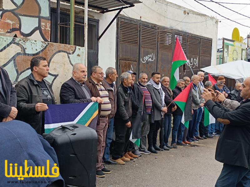 وقفة تضامنية في مخيم الرشيدية دعمًا واسنادًا لشعبنا في فلسطين