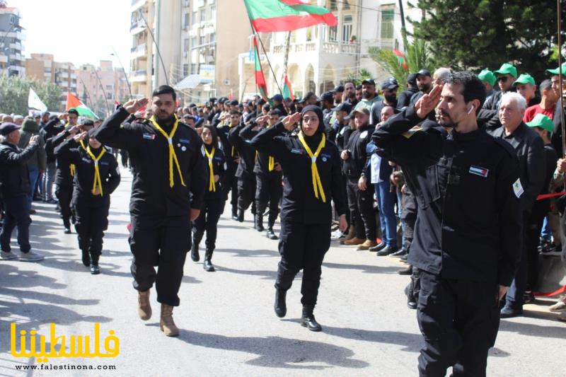حركة "فتح" تشارك في مسيرة الوفاء للشهيد معروف سعد في صيدا