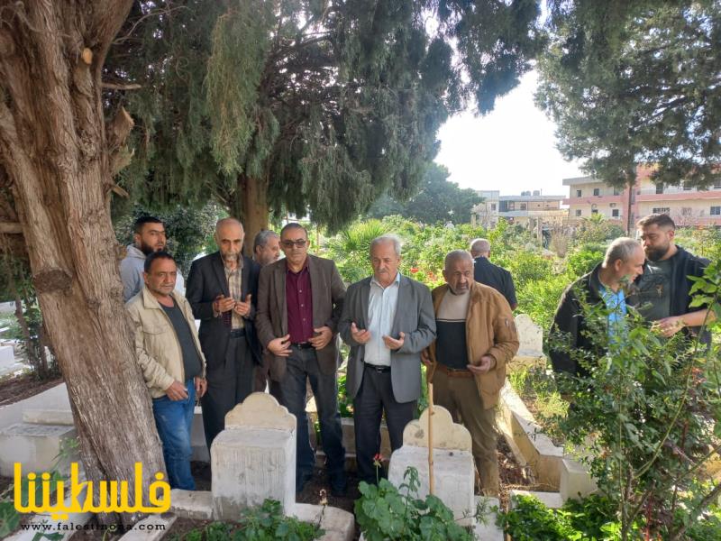 حركة "فتح" تزور مقبرة المنية في ذكرى عملية كمال عدوان وتلتقي رئيس جمعية النهضة الإجتماعية