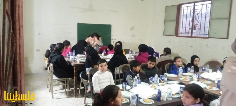 مكتب المرأة الحركي- شعبة الرشيدية ينظّم إفطارًا لأطفال نادي بيسان وفرقة يافا