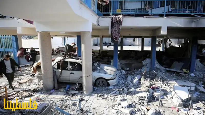 الاحتلال يقصف مدرستين في مدينة غزة