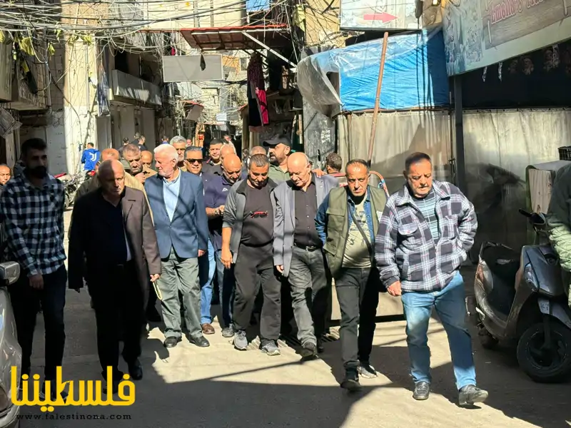 (تحت المقال - 10) - أبو العردات يتفقَّد مخيَّم برج البراجنة للإطمئنان على الأهالي