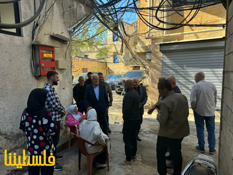 (تحت المقال - 1) - أبو العردات يتفقَّد مخيَّم برج البراجنة للإطمئنان على الأهالي