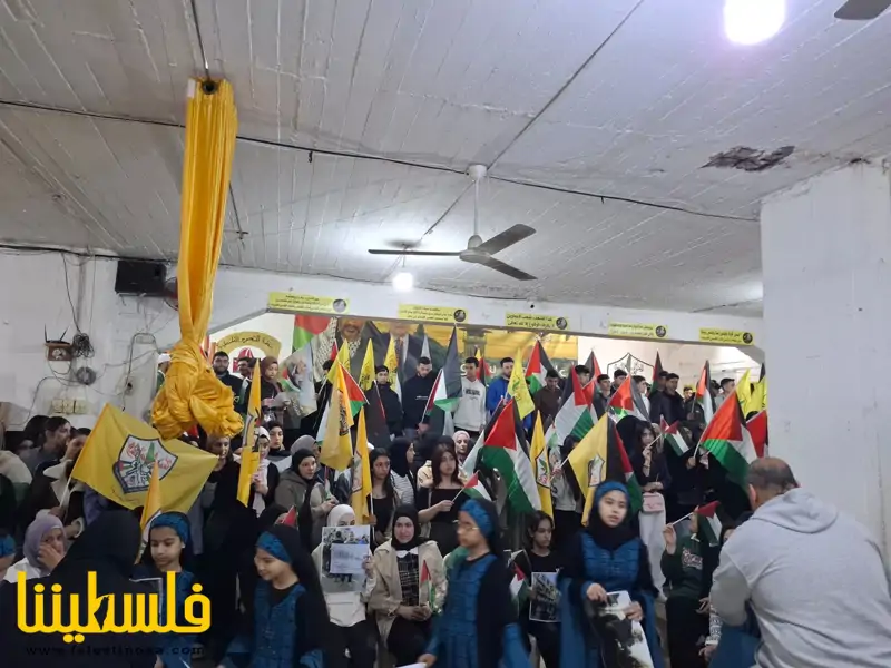 "فتح" - المكتب الطلابي الحركي في شعبة صيدا ينظِّم وقفة غضب حاشدة رفضًا لمجازر العدوان على غزة