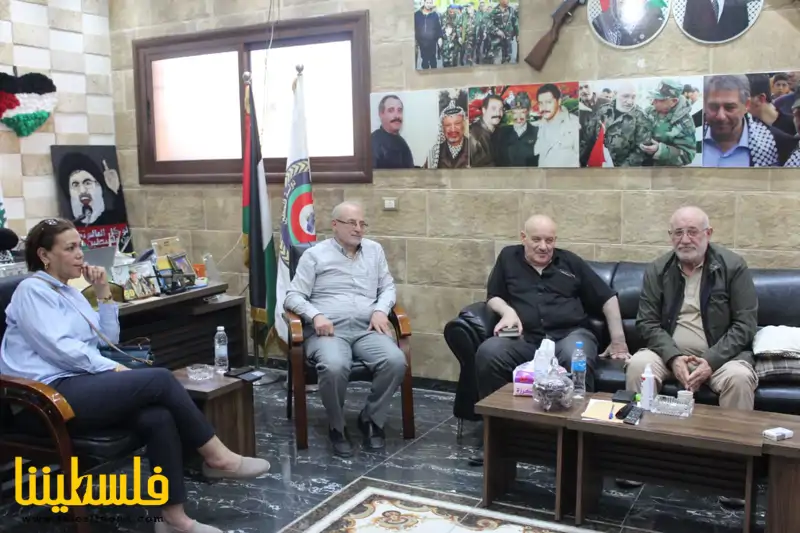 اللواء توفيق عبدالله يستقبل أمين سر اللجان الشعبية الفلسطينية ...